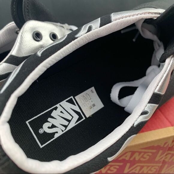 Vans Era Silver Metallic Flame 8.5 Womens / 7 Youth - Picture 3 of 13